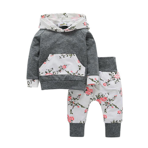 Autumn Style Infant Clothes Baby Clothing Sets Newborn Baby Boy Girl Clothes Hooded Tops+Long Pants Leggings 2pcs Outfits Set - Futurmama