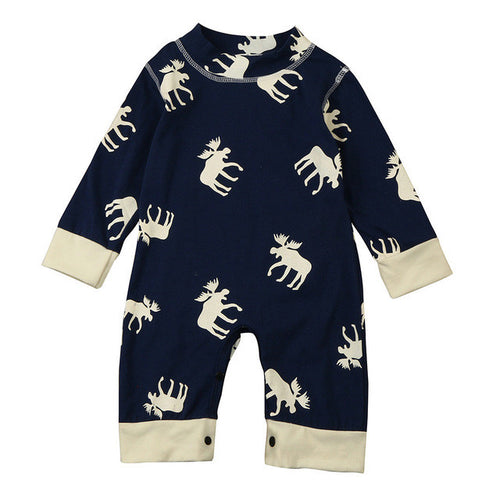 2017 Newborn clothes baby clothing Girls Boys Jumpsuit Spring Autumn infant baby Romper Long sleeve Deer printing toddler suit - Futurmama