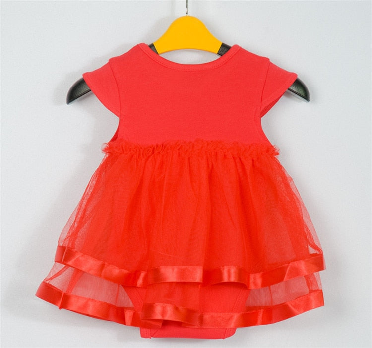Fanfiluca 3PCS Baby Romper+ Baby Headwear+Baby Shoes Bow Baby Girl Dress Cotton Soft Lace Newborn Body Suit Baby Clothes - Futurmama