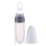 Creative Rocket Silicone Baby Squirt Dispensing Feeding Spoon with Scale - Futurmama