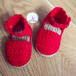 QYFLYXUE Crochet Baby Shoes, Baby girl White , Baby Toddler shoes - Futurmama