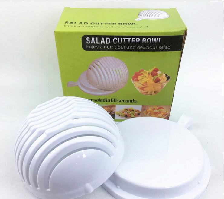 Salad Cutter Bowl 60 Seconds Easy Salad Maker Fruit Vegetable Kitchen Tools Chopper Cutter Quick Kitchen Accessories - Futurmama