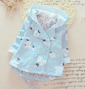 Newborn Baby Kids Brand Baby Coat Jackets Cute Baby Jackets Baby Girls Hooded Fashion Trench Coats - Futurmama