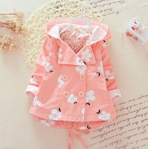 Newborn Baby Kids Brand Baby Coat Jackets Cute Baby Jackets Baby Girls Hooded Fashion Trench Coats - Futurmama