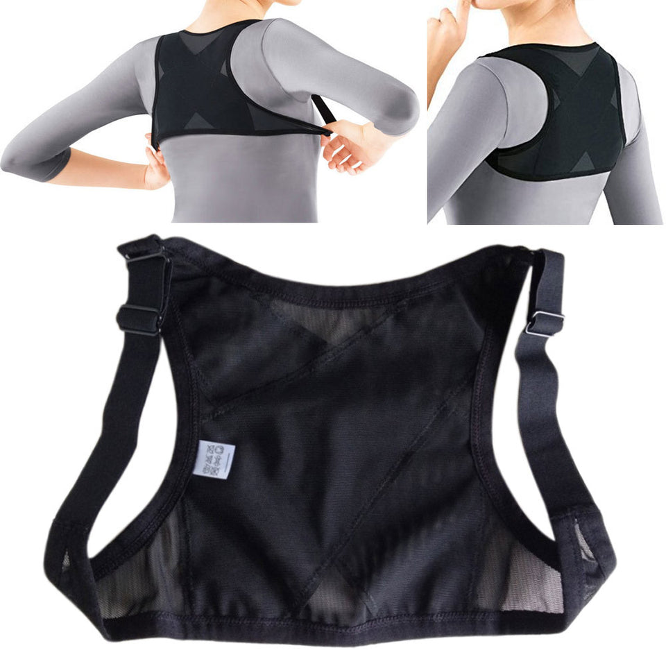 New Adjustable Posture Corrector Back Shoulder Support Belt Adult Nylon Corset Back for Men Women - Futurmama