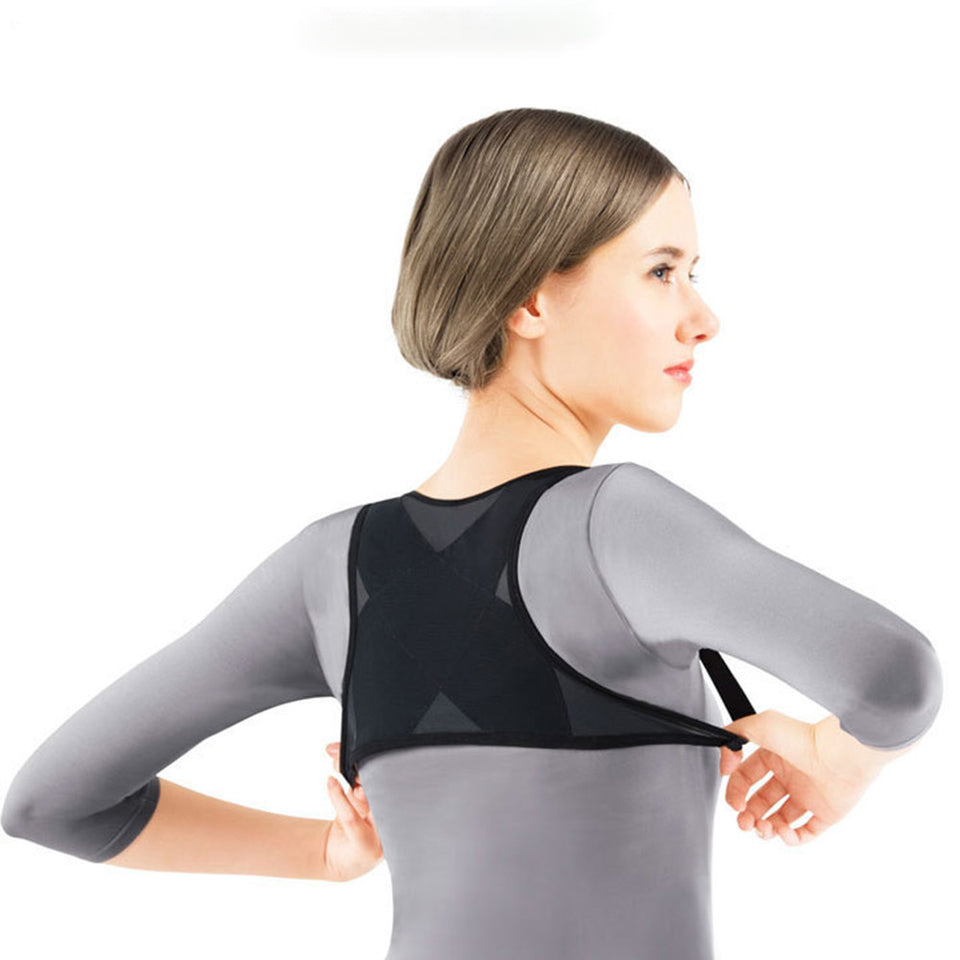 New Adjustable Posture Corrector Back Shoulder Support Belt Adult Nylon Corset Back for Men Women - Futurmama