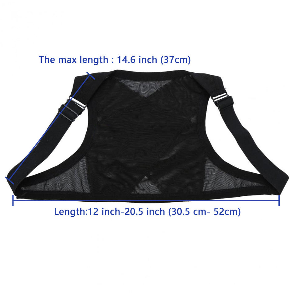 New Adjustable Posture Corrector Back Shoulder Support Belt Adult Nylon Corset Back for Men Women - Futurmama