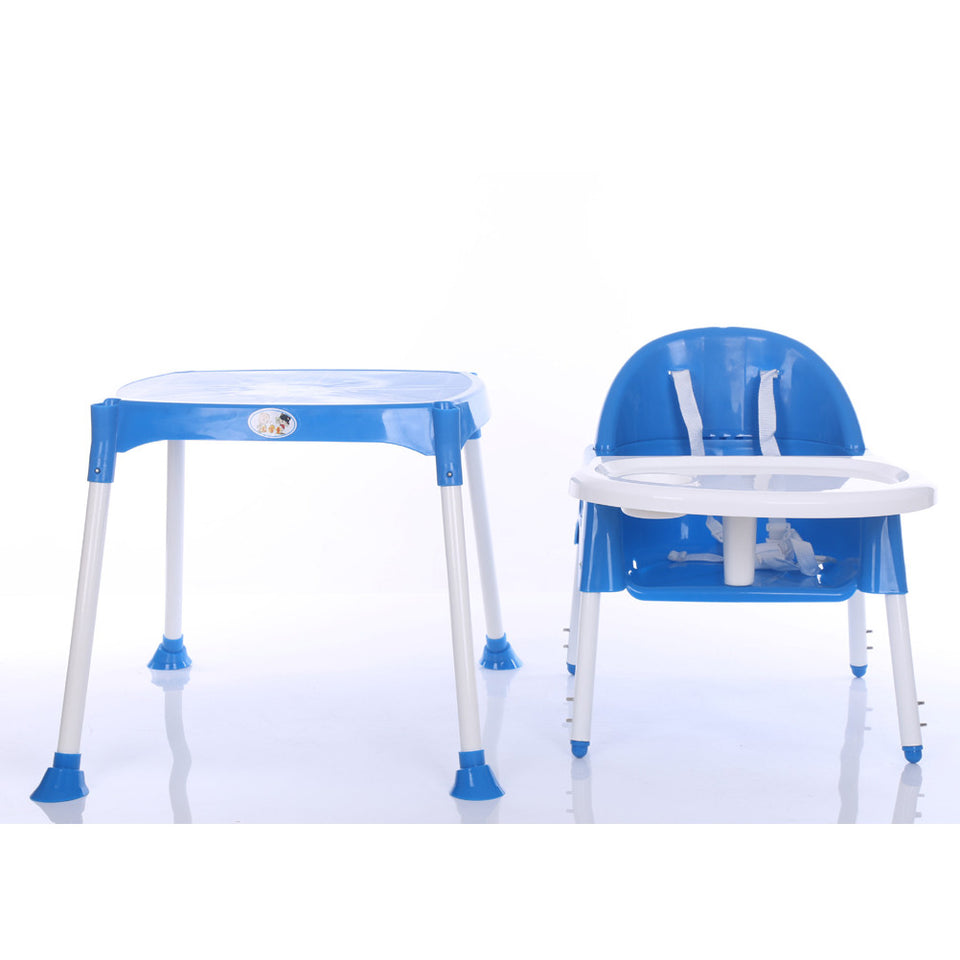 Multi Functional Baby Kids High Chair Adjustable Table Seat Toddler Feeding Highchair (Blue) - Futurmama