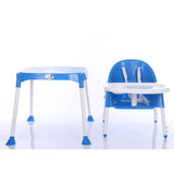 Multi Functional Baby Kids High Chair Adjustable Table Seat Toddler Feeding Highchair (Blue) - Futurmama