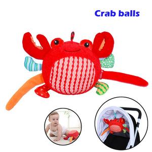 Baby Stroller Hanging Toy Plush Soft Animal Crab Balls Infant Baby Comfort Toy - Futurmama