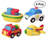 4Pcs Vehicle Baby Bath Toys Squeeze Sound Bathtime Fun Toys Squirt Water Toy for Babies and Kids - Futurmama