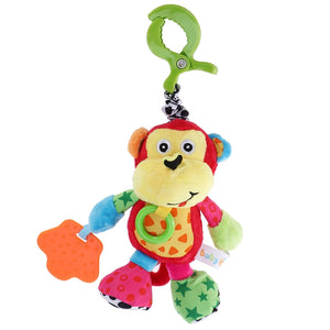 Baby Toys Infant Soft Plush Appease Toy Baby Developmental Rattles Toy Teether (Monkey) - Futurmama