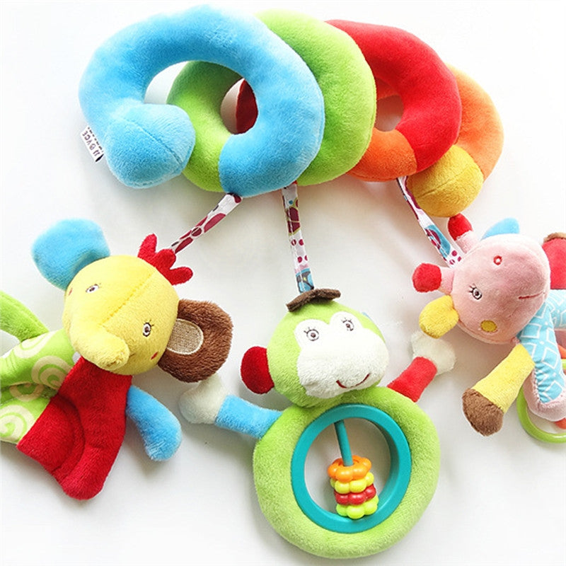 Newborn Baby Crib Toy Wrap Around Crib Rail Spiral Toy Stroller Toy Cute Baby Educational Toys - Futurmama