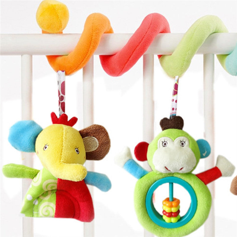 Newborn Baby Crib Toy Wrap Around Crib Rail Spiral Toy Stroller Toy Cute Baby Educational Toys - Futurmama