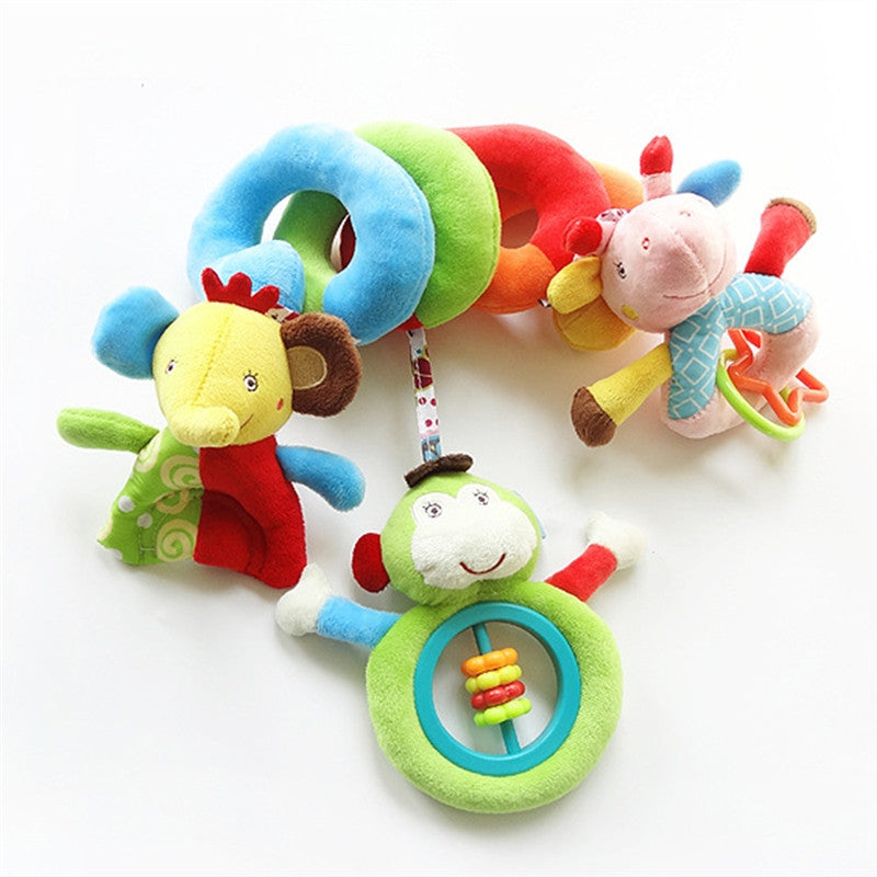 Newborn Baby Crib Toy Wrap Around Crib Rail Spiral Toy Stroller Toy Cute Baby Educational Toys - Futurmama