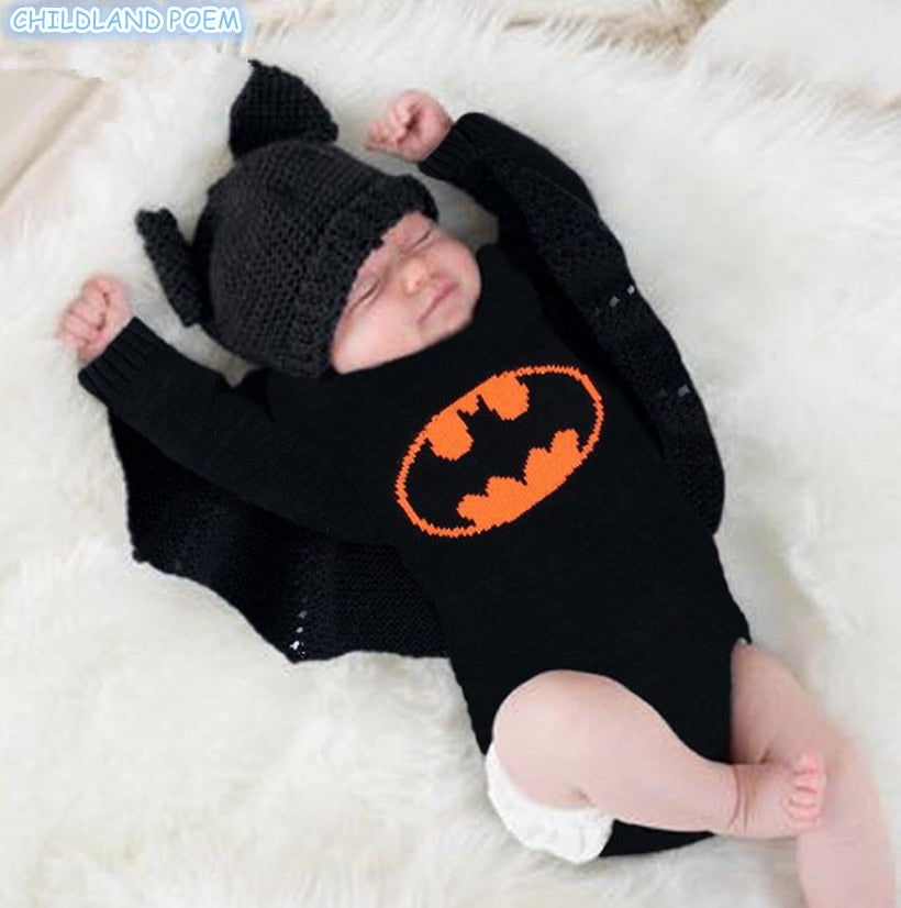 Newborn Baby Romper Infant Baby Knitted Clothes 100% Cotton Knit Baby Boys Romper Baby Jumpsuit for boys Christmas Baby Costume - Futurmama