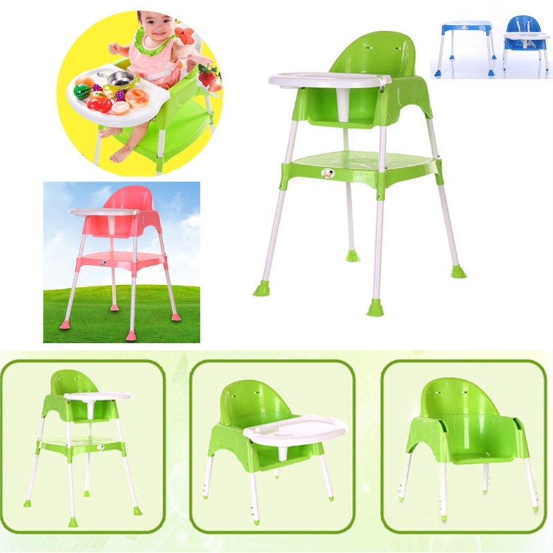 Multi Functional Baby Kids High Chair Adjustable Table Seat Toddler Feeding Highchair (Green) - Futurmama
