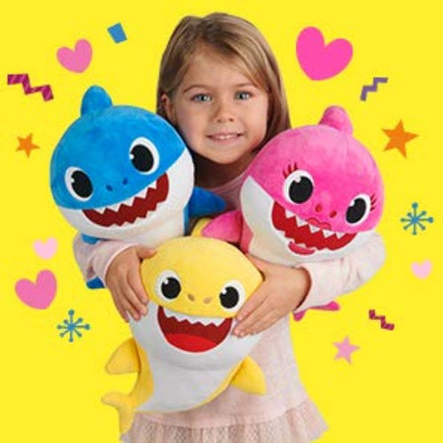 Soft Dolls Baby Cartoon Shark Toys With Music Cute Animal Plush Baby Toy Shark Dolls Singing English Song For Gift Children Girl - Futurmama