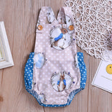 Easter Kids Baby Girl Cartoon Rabbit Print  Bodysuit Romper Sunsuit Clothes - Futurmama