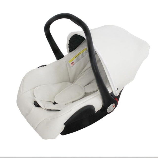 recounts baby stroller leather two-way shock absorbers baby cart  3 in 1 baby trolley baby pram baby carriage - Futurmama
