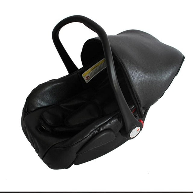 recounts baby stroller leather two-way shock absorbers baby cart  3 in 1 baby trolley baby pram baby carriage - Futurmama